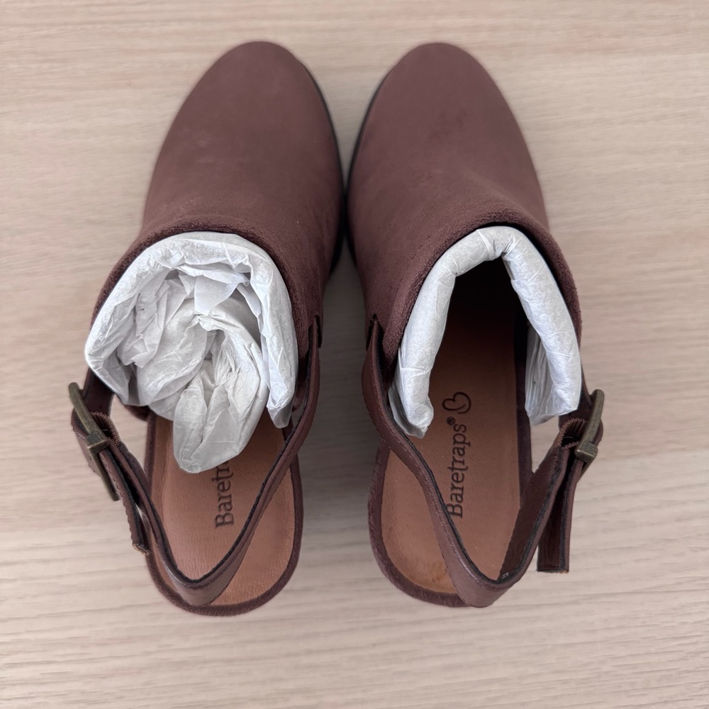 BareTraps Brown Mules - Picture 6 of 8